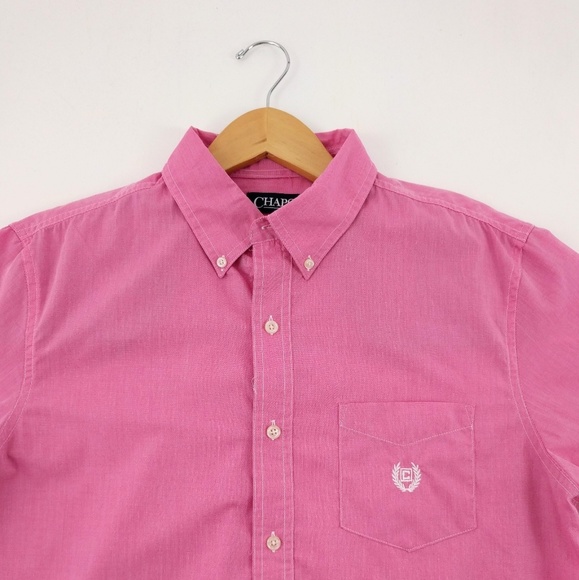 Chaps | Pink White Lightweight Easy Care Size M - Picture 2 of 8